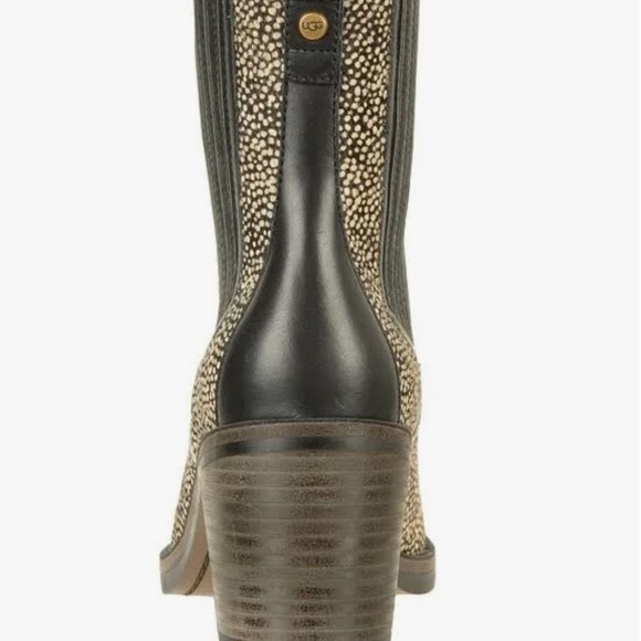 UGG Camden Exotic Calf Hair Chelsea Heeled Boot Size 7 - Picture 3 of 8